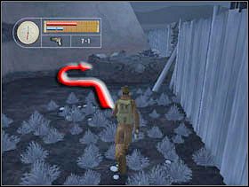 Przechodzimy przez wydrążoną kłodę. - [Solucja] LUMBERYARD cz.1 - II Wojna Światowa: Pilot Down - Na Tyłach Wroga - poradnik do gry