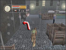 Przez rynek przechodzimy zataczając wielkie koło. Najpierw wracamy do baru tak jak żeśmy przyszli, następnie idziemy w przeciwną stronę. Ze straganów zabieramy chleb. Idziemy dalej i skręcamy w lewo (tego marynarza lepiej zostawić w spokoju). - [Solucja] GERMAN TOWN cz.4 - II Wojna Światowa: Pilot Down - Na Tyłach Wroga - poradnik do gry