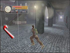 Wracamy uliczką i wbiegamy po schodach. - [Solucja] GERMAN TOWN cz.5 - II Wojna Światowa: Pilot Down - Na Tyłach Wroga - poradnik do gry