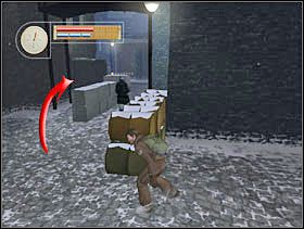 Jednak nie likwidujemy go tylko większym łukiem obchodzimy stojące nieopodal skrzynie. - [Solucja] INDUSTRIAL DISTRICT cz.1 - II Wojna Światowa: Pilot Down - Na Tyłach Wroga - poradnik do gry