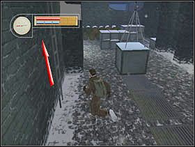 ...odwracamy się i wchodzimy po drabinie do góry. - [Solucja] INDUSTRIAL DISTRICT cz.4 - II Wojna Światowa: Pilot Down - Na Tyłach Wroga - poradnik do gry