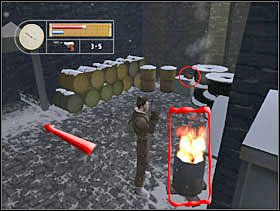 Rozpalamy ognisko, zabieramy apteczkę, ser, a gdy pójdziemy za strzałką znajdziemy trzeci sekret. - [Solucja] INDUSTRIAL DISTRICT cz.4 - II Wojna Światowa: Pilot Down - Na Tyłach Wroga - poradnik do gry