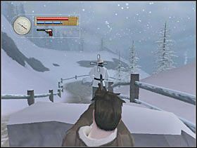 Z dołu przybiega dwóch Niemców. Jeden biegnie dalej - do pociągu, drugi zatrzymuje się tyłem do naszego kamienia. Zatem wychylamy się i likwidujemy go. - [Solucja] SIEGFRIED FOREST cz.1 - II Wojna Światowa: Pilot Down - Na Tyłach Wroga - poradnik do gry