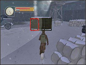 Podbiegamy do skrzyni i przyklejamy się do niej (nie przejmujemy się reflektorem - tego, który go obsługiwał, już dawno sprzątnęliśmy ze snajperki). - [Solucja] SIEGFRIED LINE cz.4 - II Wojna Światowa: Pilot Down - Na Tyłach Wroga - poradnik do gry