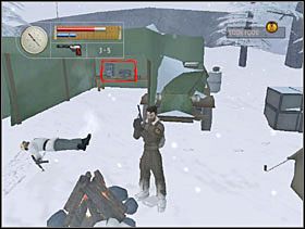 Podbiegamy do ogniska, a następnie wchodzimy do namiotu i niszczymy radio. - [Solucja] WILDERNESS cz.2 - II Wojna Światowa: Pilot Down - Na Tyłach Wroga - poradnik do gry