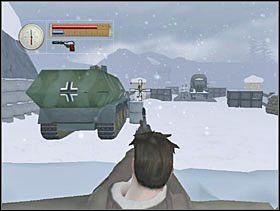 Wychylamy się i likwidujemy sierżanta przy wozie pancernym. - [Solucja] WILDERNESS cz.4 - II Wojna Światowa: Pilot Down - Na Tyłach Wroga - poradnik do gry