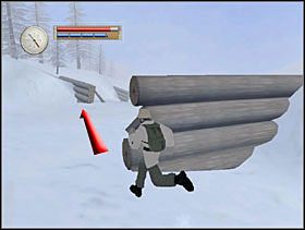 Od tej zapory biegniemy do następnej po przeciwnej stronie drogi. - [Solucja] OCCUPIED FORT cz.6 - II Wojna Światowa: Pilot Down - Na Tyłach Wroga - poradnik do gry