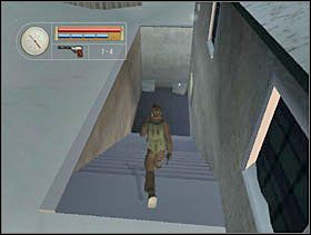 Zbiegamy na dół po schodach i wchodzimy w drzwi po prawej. - [Solucja] FRENCH VILLAGE cz.2 - II Wojna Światowa: Pilot Down - Na Tyłach Wroga - poradnik do gry