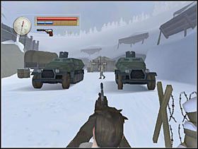 Wyciągamy pistolet i likwidujemy Niemca. Zaalarmuje to żołnierza stojącego przy ciężarówce. - [Solucja] OCCUPIED FORT cz.2 - II Wojna Światowa: Pilot Down - Na Tyłach Wroga - poradnik do gry