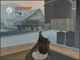 Likwidujemy go jak najdalej od stajni, by szeregowiec przy stajni tego nie zauważył. - [Solucja] FRENCH VILLAGE cz.4 - II Wojna Światowa: Pilot Down - Na Tyłach Wroga - poradnik do gry