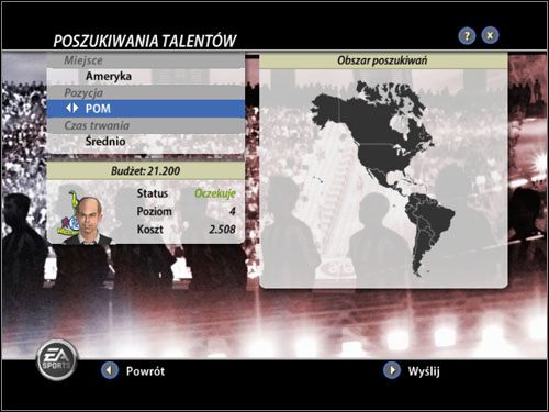 Po zrobieniu tego pozostaje nam czekać na owoce pracy poszukiwacza talentów - Transfery | Tryb menedżerski FIFA 06 - FIFA 06 - poradnik do gry