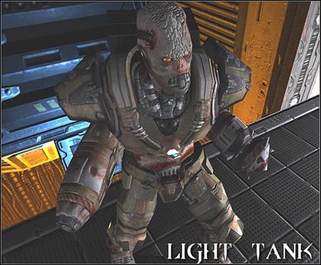 Bardzo niebezpieczne stwory, jedni z najmocniejszych i najbardziej wytrzymałych (750 punktów zdrowia) żołnierzy w ekipie wroga - Przeciwnicy cz.3 | Quake 4 - Quake 4 - poradnik do gry