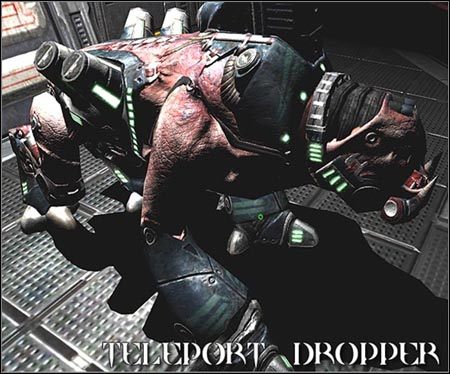 Pieski z umieszczonym na grzbiecie urządzeniem do teleportacji innych Stroggów - Przeciwnicy cz.4 | Quake 4 - Quake 4 - poradnik do gry
