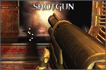 Śmiercionośna na krótkim dystansie, praktycznie bezużyteczna w walce z bardziej oddalonymi celami - to cechy każdego Shotguna, również tego z Quake 4 - Bronie cz.3 | Quake 4 - Quake 4 - poradnik do gry