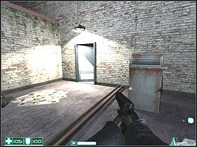 Idź do drzwi za krzesłem i wejdź po schodach - Punkt początkowy (2) | Interwał 01 | FEAR - F.E.A.R.: First Encounter Assault Recon - poradnik do gry