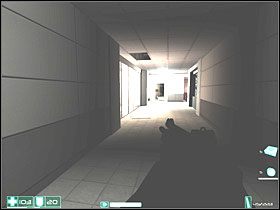 Przy ciele strażnika leży Pistolet maszynowy RPL - jeśli używasz tej broni, to zabierz ją - Obserwatorzy (1) | Interwał 04-B | FEAR - F.E.A.R.: First Encounter Assault Recon - poradnik do gry