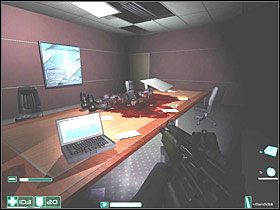 W małym pokoiku zabierz Apteczkę - Obserwatorzy (1) | Interwał 04-B | FEAR - F.E.A.R.: First Encounter Assault Recon - poradnik do gry