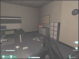 Idź w prawo do dwóch szyb - rozbij jedną z nich i wyskocz - Obserwatorzy (2) | Interwał 04-B | FEAR - F.E.A.R.: First Encounter Assault Recon - poradnik do gry