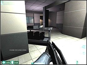 Idź w miejsce, skąd wyszli i do pomieszczenia z napisem Server Room - Obserwatorzy (4) | Interwał 04-B | FEAR - F.E.A.R.: First Encounter Assault Recon - poradnik do gry