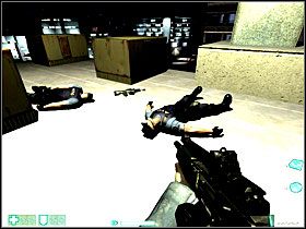 Zabierz Lekki pancerz leżący na skrzynce i wyjdź na dach przez drzwi obok - Ślepa strona (2) | Interwał 05-B | FEAR - F.E.A.R.: First Encounter Assault Recon - poradnik do gry