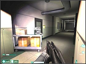 Trafisz do pokoju, gdzie znajdziesz Lekki pancerz i Apteczkę - Nieupoważniony personel (2) | Interwał 06-B | FEAR - F.E.A.R.: First Encounter Assault Recon - poradnik do gry