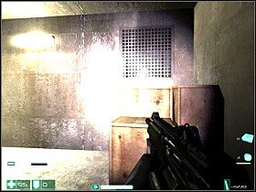 Idź w miejsce, gdzie zabiłeś przeciwników, obok są schody - wejdź na górę - Alice Wade (6) | Interwał 07-A | FEAR - F.E.A.R.: First Encounter Assault Recon - poradnik do gry