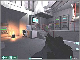 Skręć w lewo i idź dalej, w końcu wpadniesz do pomieszczenia gdzie był wcześniej Norton Mapes - Piesek salonowy (2) | Interwał 09-A | FEAR - F.E.A.R.: First Encounter Assault Recon - poradnik do gry