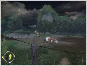 Dojdziesz do pola po prawej, na którym dwóch Niemców bawi się w najlepsze strzelając do lądujących w pobliżu amerykańskich spadochroniarzy. Nic na ten fakt nie poradzisz (cały czas nie masz broni) a nowo poznanemu Doyleowi najwyrażniej przeszła chwilowo ochota na zabijanie Szkopów. Ruszaj więc dalej ... - [Solucja] Rozdział 1 Roses all the way cz.1 - Brothers in Arms: Earned in Blood - poradnik do gry