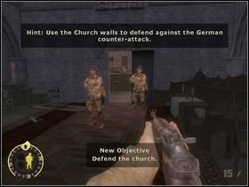Po chwili otrzymasz nowe zadanie - bronić kościół przed kontratakami Niemców - [Solucja] Rozdział 2 Action at St. Martin cz.3 - Brothers in Arms: Earned in Blood - poradnik do gry