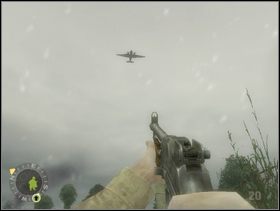 Zaraz pojawi się pierwszy samolot i zaczną się zrzuty. - [Solucja] Rozdział 4 Hells Corners cz.1 - Brothers in Arms: Earned in Blood - poradnik do gry