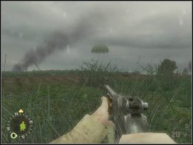 Pierwszy zasobnik spadnie na pole na północy ... - [Solucja] Rozdział 4 Hells Corners cz.1 - Brothers in Arms: Earned in Blood - poradnik do gry