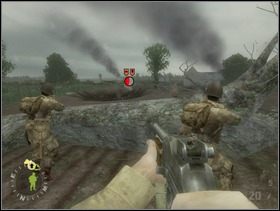 Potem pewnie powinieneś zawołać szturmanów do siebie i kazać im strzelać do Niemiaszków w drugim leju, którzy najwyraźniej nic sobie nie robili z ognia Twojego wsparcia. Zastrzel Fryców i ... - [Solucja] Rozdział 4 Hells Corners cz.2 - Brothers in Arms: Earned in Blood - poradnik do gry