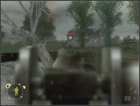 Ty jednak cały czas zachodź ich z prawej strony (wcześniej każąc wszystkim swoim żołnierzom siedzącym w lejach położyć na nich ogień) i w końcu zastrzel zza pnia zwalonego drzewa. - [Solucja] Rozdział 4 Hells Corners cz.2 - Brothers in Arms: Earned in Blood - poradnik do gry