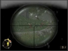 Część Fryców możesz zdjąć z pomocą karabinu wyborowego, który cały czas powinieneś mieć. - [Solucja] Rozdział 4 Hells Corners cz.4 - Brothers in Arms: Earned in Blood - poradnik do gry