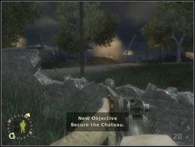 Twoje pierwsze zadanie w tym rozdziale to zabezpieczyć dworek - [Solucja] Rozdział 5 Chateau Colombieres cz.1 - Brothers in Arms: Earned in Blood - poradnik do gry