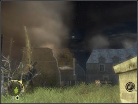 Podejdź kawałek w jego kierunku schowany za murkiem i wykończ strzelca ckmu rzucając granat. Potem wycofaj się, wyjdź stąd tak jak weszleś (czyli przez wyrwę w murku), ... - [Solucja] Rozdział 5 Chateau Colombieres cz.1 - Brothers in Arms: Earned in Blood - poradnik do gry