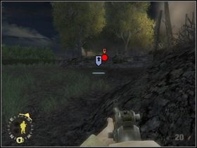 Kiedy Ci się to uda ruszaj prosto, w kierunku Niemców, których przed momentem zastrzeliłeś. Ustaw kolegów przed pniem za którym kryły się zabite Szkopy. Naprzeciwko będzie teraz stanowisko MG42, któremu Twoi ludzie nie są w stanie teraz wiele zrobić. - [Solucja] Rozdział 5 Chateau Colombieres cz.3 - Brothers in Arms: Earned in Blood - poradnik do gry