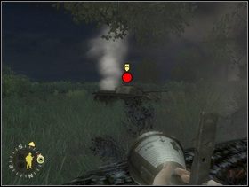 Jeżeli niemiecki StuG da się nabrać na ten mały podstęp wróć i zajdź go z lewej i wpakuj Panzerfausta w bok. - [Solucja] Rozdział 5 Chateau Colombieres cz.3 - Brothers in Arms: Earned in Blood - poradnik do gry