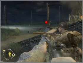 Po skończeniu z niemiecką puszką po prawej pojawią się kolejni hitlerowcy biegnący w tę stronę - powystrzelaj ich wszystkich. - [Solucja] Rozdział 5 Chateau Colombieres cz.3 - Brothers in Arms: Earned in Blood - poradnik do gry