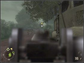 ... wróć za pobliską ciężarówkę, przywołaj do siebie żołnierzy z sekcji szturmowej i rozkaż im szturmować owych Fryców (nie ma dobrej możliwości zajścia wroga z flanki). Osłoń swoich biegnących ludzi ogniem aby nie zostali wystrzelani po drodze, postaraj się też ubić któregoś ze Szkopów aby Twoim żołnierzom łatwiej było ich wytłuc kiedy do nich dopadną. - [Solucja] Rozdział 6 Bloody Gulch cz.1 - Brothers in Arms: Earned in Blood - poradnik do gry