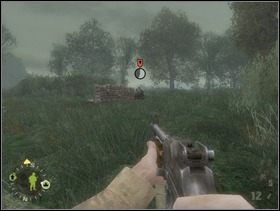 Zajdź hitlerowców za workami z prawej strony i zabij. - [Solucja] Rozdział 6 Bloody Gulch cz.1 - Brothers in Arms: Earned in Blood - poradnik do gry