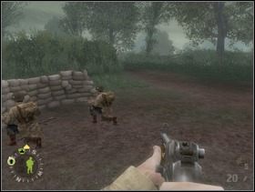 Następnie ruszaj na południowy-wschód. Idź kawałek prosto a potem ... - [Solucja] Rozdział 6 Bloody Gulch cz.2 - Brothers in Arms: Earned in Blood - poradnik do gry