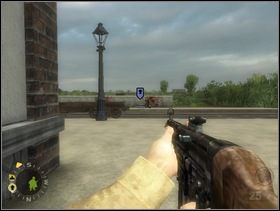 Potem wyjdź ze stacji i ustaw część żołnierzy przy prawej krawędzi murka przed Tobą ... - [Solucja] Rozdział 7 Eviction Notice cz.1 - Brothers in Arms: Earned in Blood - poradnik do gry