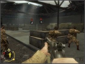 Czyśćcie magazyn tą samą metodą jak poprzedni budynek - poruszajcie się od ukrycia do ukrycia, osłaniajcie ogniem, zachodżcie wroga z boku czy z tyłu, Ty sam rzucaj granty. - [Solucja] Rozdział 7 Eviction Notice cz.2 - Brothers in Arms: Earned in Blood - poradnik do gry