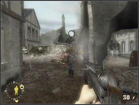 Jeśli trzeba porzuć stanowisko ckmu i zrób porządek z faszystami chowającymi się za załomami zaskakując ich z boku lub z tyłu (z lewej strony) ... - [Solucja] Rozdział 8 Close Quarters cz.1 - Brothers in Arms: Earned in Blood - poradnik do gry