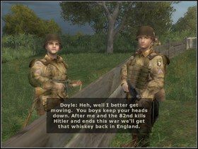 Pogadaj chwilę z kolegami przy płocie - [Solucja] Rozdział 10 Hedgerow Hell cz.1 - Brothers in Arms: Earned in Blood - poradnik do gry