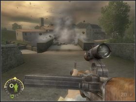 Kiedy zbliżysz się do mostu po prawej ten wyleci w powietrze. Musisz poszukać innej drogi. - [Solucja] Rozdział 11 Run of the Mill cz.1 - Brothers in Arms: Earned in Blood - poradnik do gry