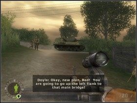 Potem ruszaj drogą na wschód. Zjawi się Doyle z niszczycielem czołgów jednak ten ostatni zostanie szybko zniszczony niemieckim pociskiem. - [Solucja] Rozdział 11 Run of the Mill cz.2 - Brothers in Arms: Earned in Blood - poradnik do gry