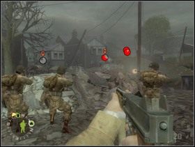 ... zostawiając jednak w pewnym momencie swoich żołnierzy za gruzami i nakazując im przyduszenie ogniem tych samych Fryców. - [Solucja] Rozdział 12 The All Americans Part 1 cz.1 - Brothers in Arms: Earned in Blood - poradnik do gry