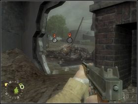 Sam kontynuuj obejście i zastrzel wreszcie Fryców - [Solucja] Rozdział 12 The All Americans Part 1 cz.1 - Brothers in Arms: Earned in Blood - poradnik do gry